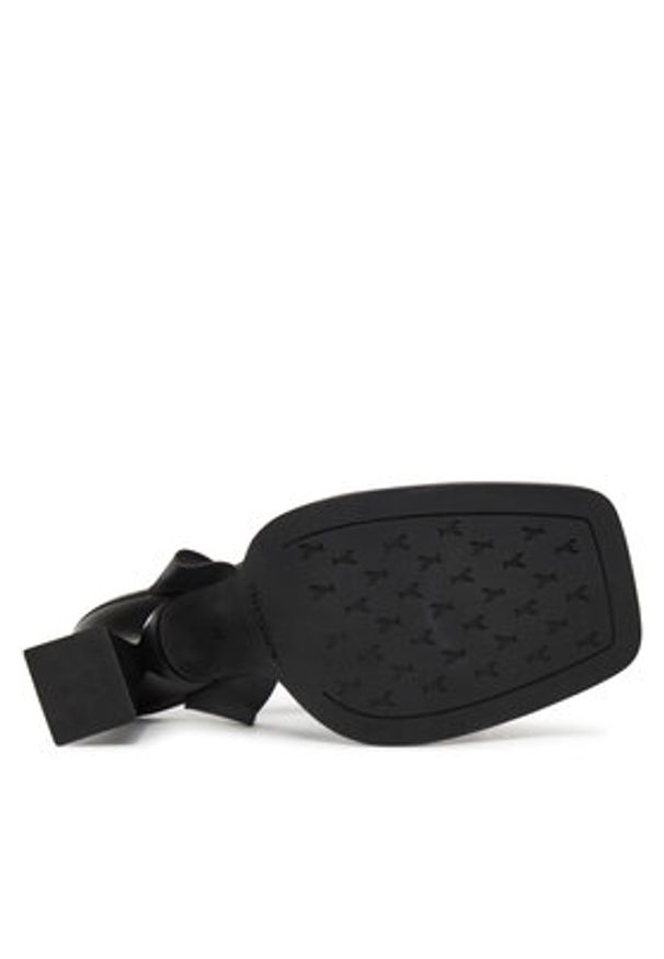 Patrizia Pepe Sandały 8X0066/L078 Czarny. Kolor: czarny. Materiał: skóra