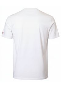 Biała Męska Koszulka (T-Shirt) - Pako Jeans - Żaglówka. Okazja: na co dzień. Kolor: biały. Materiał: bawełna. Wzór: nadruk. Styl: casual #7