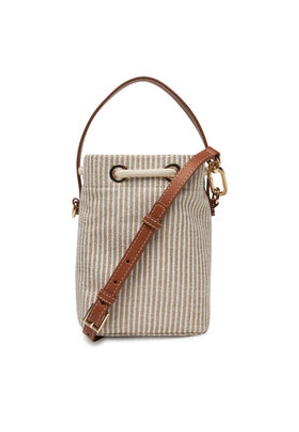 TOMMY HILFIGER - Tommy Hilfiger Torebka Th Premium Beach Le Bucket AW0AW17215 Beżowy. Kolor: beżowy