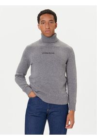 Guess Jeans Golf M5BR58 Z0561 Szary Regular Fit. Typ kołnierza: golf. Kolor: szary. Materiał: bawełna #1