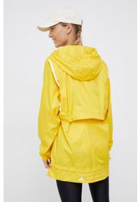 Adidas by Stella McCartney - adidas by Stella McCartney Kurtka damska kolor żółty przejściowa oversize. Typ kołnierza: kaptur. Kolor: żółty. Materiał: materiał. Długość rękawa: raglanowy rękaw #10