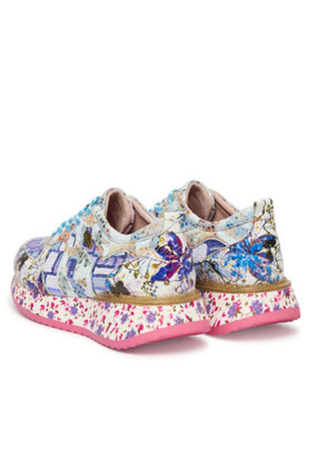 Laura Vita Sneakersy Delphine 07 Kolorowy. Materiał: skóra. Wzór: kolorowy