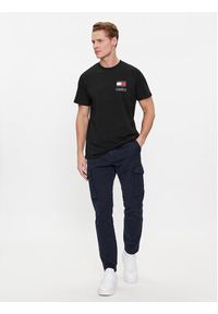 Tommy Jeans T-Shirt Tjm Slim Essential Flag Tee Ext DM0DM18263 Czarny Slim Fit. Kolor: czarny. Materiał: bawełna #3