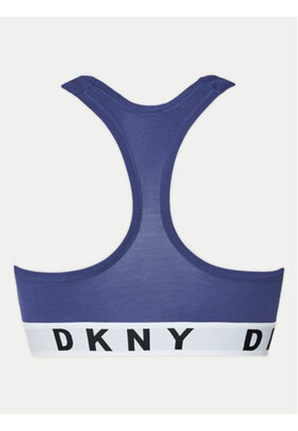 DKNY Biustonosz top DK4519 Niebieski. Kolor: niebieski. Materiał: bawełna