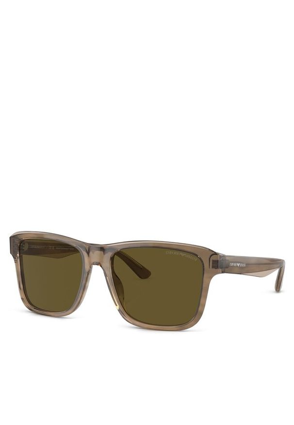 Okulary przeciwsłoneczne Emporio Armani. Kolor: brązowy