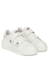 Love Moschino - LOVE MOSCHINO Sneakersy JA15325G0NIA610B Biały. Kolor: biały. Materiał: skóra #4