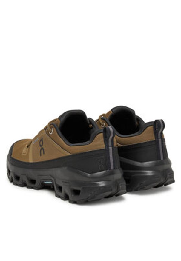 On Trekkingi Cloudrock Low Wp 3MF10251473 Khaki. Kolor: brązowy. Materiał: materiał. Sport: turystyka piesza