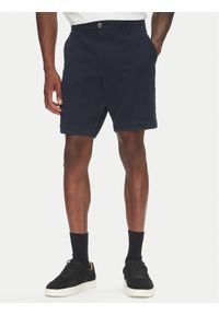 BOSS Szorty materiałowe H-Slice 50543951 Granatowy Slim Fit. Kolor: niebieski. Materiał: bawełna