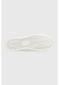 Armani Exchange trampki damskie kolor biały. Nosek buta: okrągły. Zapięcie: sznurówki. Kolor: biały. Materiał: guma. Szerokość cholewki: normalna #2