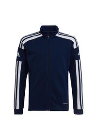 Adidas - Bluza dla dzieci adidas Squadra 21 Training Full Zip. Kolor: biały, wielokolorowy, niebieski