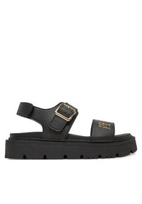 TOMMY HILFIGER - Sandały Tommy Hilfiger. Kolor: czarny
