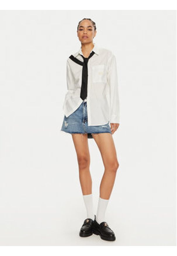 Calvin Klein Jeans Koszula J20J224436 Biały Relaxed Fit. Kolor: biały. Materiał: bawełna