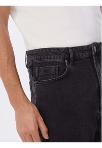 Americanos Jeansy Montevideo Czarny Tapered Leg. Kolor: czarny