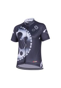 MADANI - Koszulka rowerowa męska madani. Kolor: szary, czarny, wielokolorowy. Sport: kolarstwo