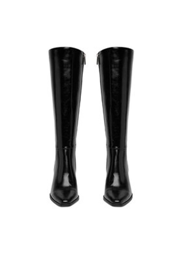 Nine West Kozaki CEO-ZEINA-01 Czarny. Kolor: czarny. Materiał: materiał