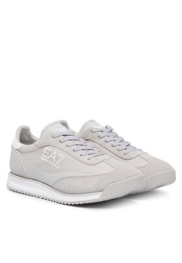 EA7 Emporio Armani Sneakersy 7X000655 AF23106 MZ630 Szary. Kolor: szary. Materiał: materiał