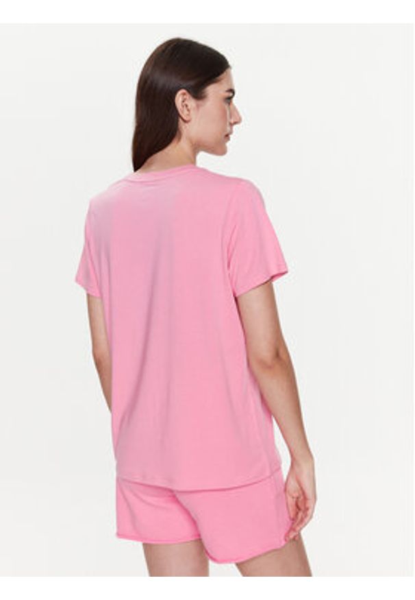 DKNY Sport T-Shirt DP2T6749 Różowy Classic Fit. Kolor: różowy. Materiał: bawełna. Styl: sportowy