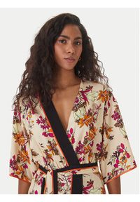 SIMONA CORSELLINI - Simona Corsellini Sukienka letnia P26CPAB01901 Écru. Materiał: wiskoza. Sezon: lato #5