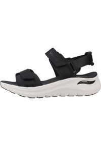 skechers - Sandały Skechers Model Arch Fit 2.0 Kolor Czarny. Kolor: czarny. Materiał: tkanina. Sezon: lato