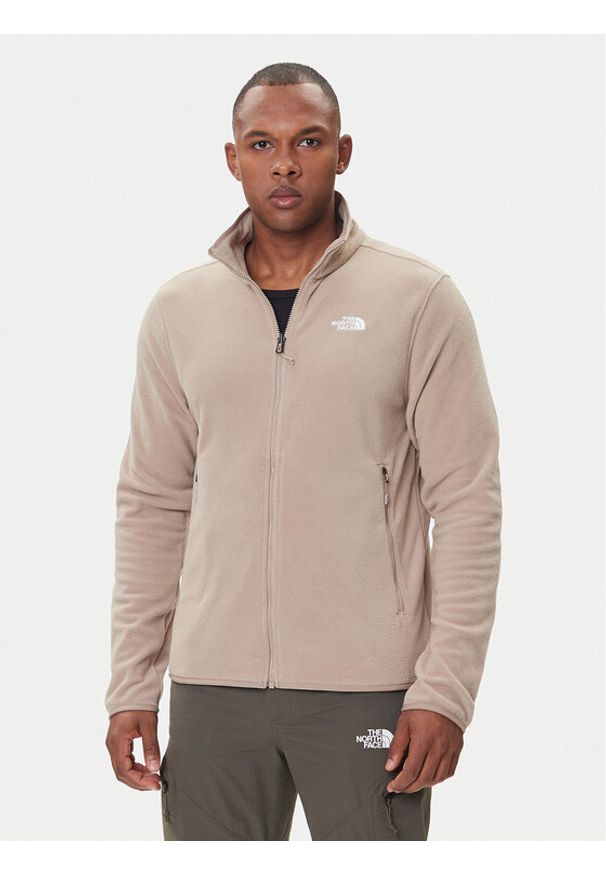 The North Face Polar Glacier NF0A8D0R Beżowy Regular Fit. Kolor: beżowy. Materiał: syntetyk