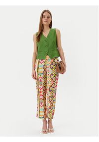 Lola Casademunt by Maite Kamizelka MS2502007 Zielony Regular Fit. Kolor: zielony. Materiał: wiskoza