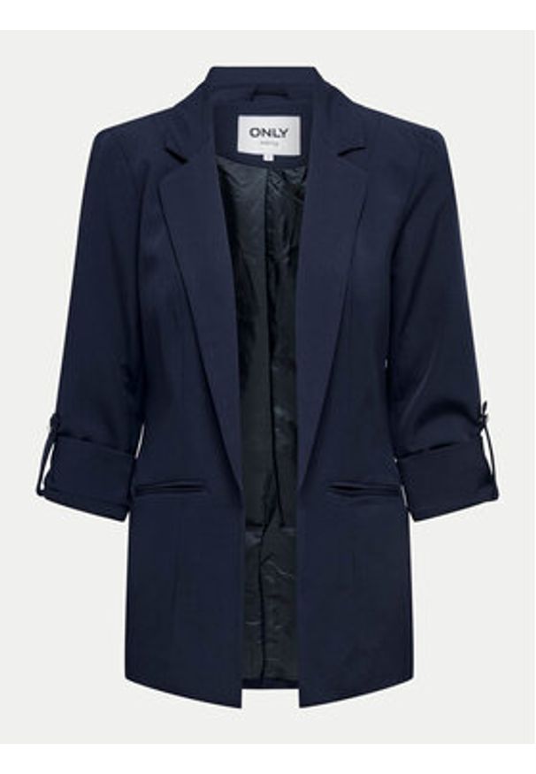 only - ONLY Marynarka Kayle 15218743 Granatowy Regular Fit. Kolor: niebieski. Materiał: syntetyk