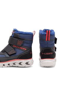 skechers - Skechers Śniegowce 90588L/NVBK Granatowy. Kolor: niebieski #5