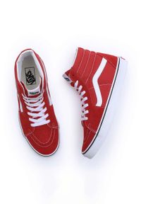 Vans trampki SK8-Hi męskie kolor czerwony VN0007NS49X1. Nosek buta: okrągły. Kolor: czerwony. Materiał: guma. Szerokość cholewki: normalna #2