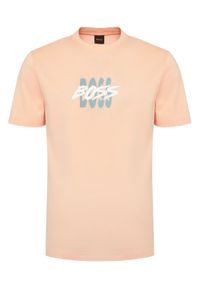BOSS T-Shirt Bass 50561850 Różowy Regular Fit. Kolor: różowy. Materiał: bawełna #1