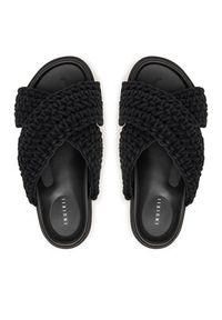 Inuikii Klapki Woven 1004.003.0062 Czarny. Kolor: czarny. Materiał: materiał #2