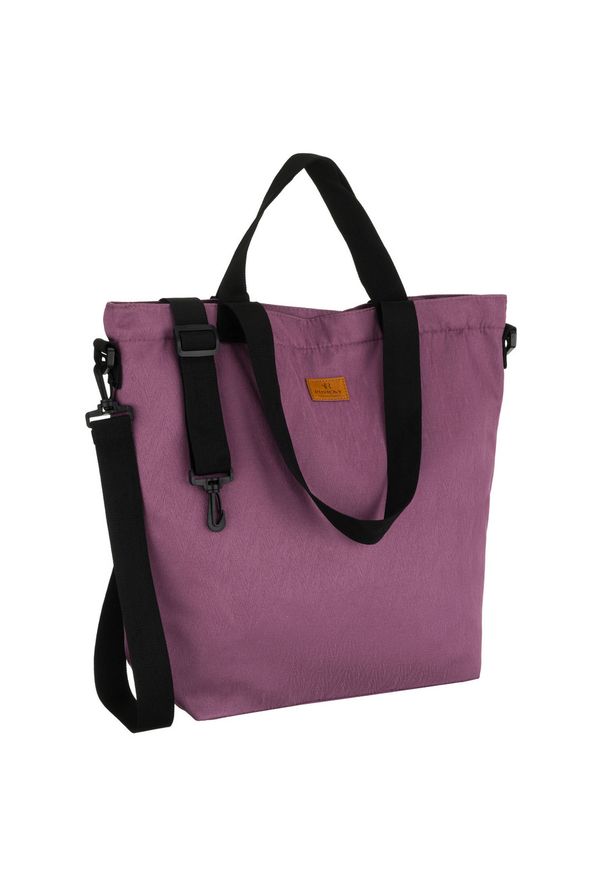 ROVICKY - Shopperka damska w fioletowym kolorze, jednokomorowa i zamykana suwakiem z kieszonką zewnętrzną Rovicky R-TZ15605-ZJ. Kolor: fioletowy