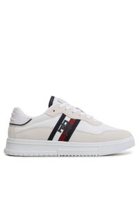 TOMMY HILFIGER - Tommy Hilfiger Sneakersy Supercup Mix FM0FM04585 Biały. Kolor: biały. Materiał: materiał #1