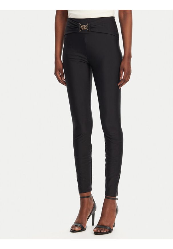 Liu Jo Sport Legginsy 0000304989469 Czarny Slim Fit. Kolor: czarny. Materiał: syntetyk. Styl: sportowy