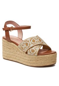 Coccinelle Espadryle E4 QWS 32 01 01 Beżowy. Kolor: beżowy. Materiał: materiał