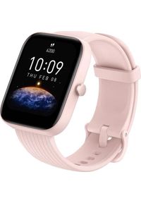 AMAZFIT - Smartwatch Amazfit Bip 3 Pro Różowy (W2171OV2N). Rodzaj zegarka: smartwatch. Kolor: różowy