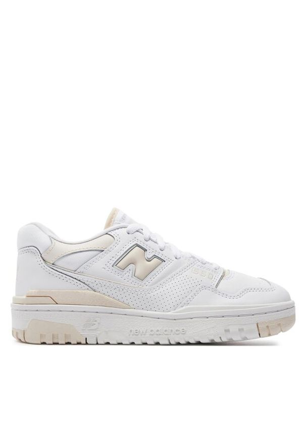 New Balance Sneakersy BBW550BK Biały. Kolor: biały. Materiał: skóra