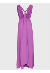 Kontatto Sukienka koktajlowa YM509 Fioletowy Regular Fit. Kolor: fioletowy. Materiał: syntetyk. Styl: wizytowy #5