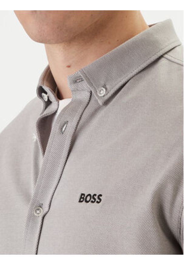 BOSS Koszula ST Motion 50555946 Szary Regular Fit. Kolor: szary. Materiał: bawełna