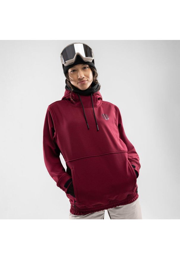 SIROKO - Kobieta Sporty zimowe Damska kurtka snowboardowa W1-W Groenland Siroko Bordowy. Kolor: brązowy. Materiał: materiał, softshell. Sezon: zima. Sport: snowboard