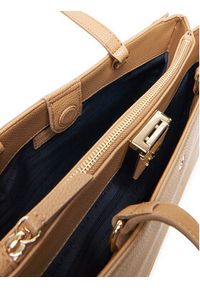 TOMMY HILFIGER - Tommy Hilfiger Torebka Th Her Tote AW0AW17191 Brązowy. Kolor: brązowy. Materiał: skórzane #4