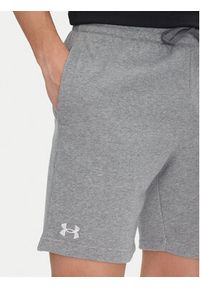 Under Armour Szorty sportowe Rival 1379779 Szary Regular Fit. Kolor: szary. Materiał: bawełna. Styl: sportowy #3