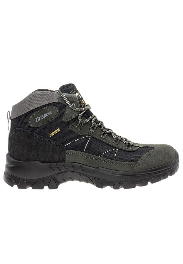 Buty Grisport 13362SV62G - zielone. Kolor: zielony. Materiał: skóra, zamsz. Szerokość cholewki: normalna. Styl: klasyczny