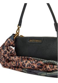 Just Cavalli Torebka 77RA4BI5 Czarny. Kolor: czarny. Materiał: skórzane