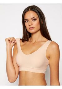 Chantelle Biustonosz top Soft Stretch C16A10 Beżowy. Kolor: beżowy. Materiał: syntetyk #5