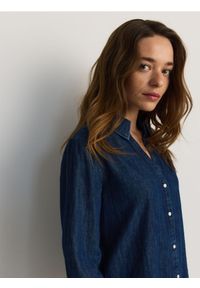 Reserved - Jeansowa koszula - niebieski. Kolor: niebieski. Materiał: jeans #1