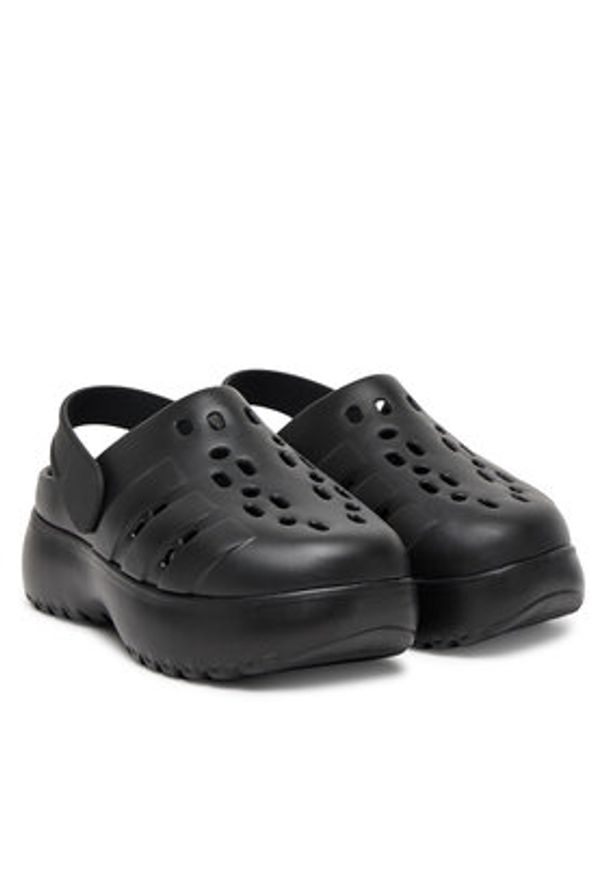 Adidas - adidas Sandały adilette Platform Clogs JP9577 Czarny. Kolor: czarny. Obcas: na platformie