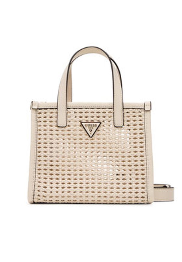 Guess Torebka Brigitta Mini HWWZ72 06770 Écru. Kolor: kremowy. Materiał: skórzane