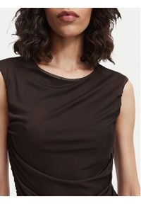 Vero Moda Sukienka wieczorowa Penelope 10351455 Brązowy ciemny Regular Fit. Kolor: brązowy. Materiał: syntetyk. Styl: wizytowy #3