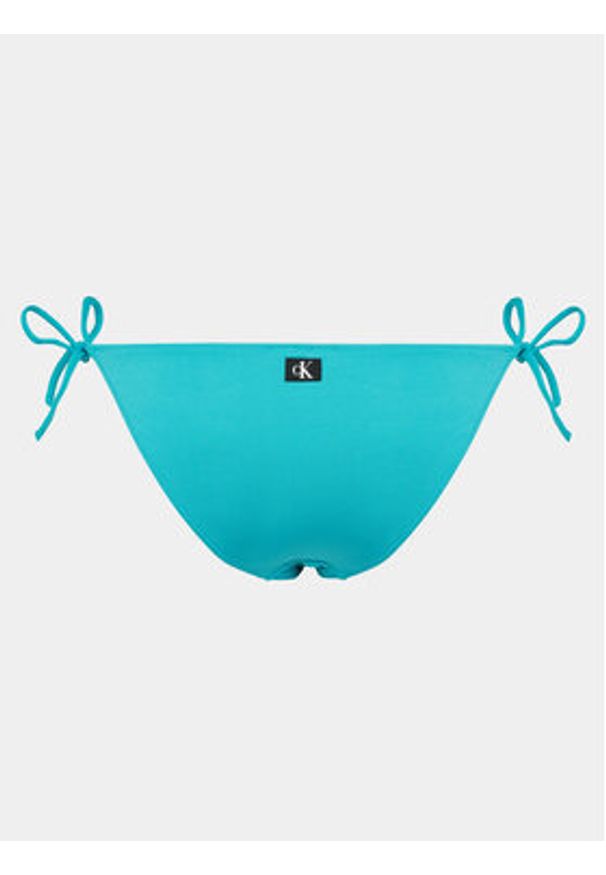 Calvin Klein Swimwear Dół od bikini KW0KW02349 Niebieski. Kolor: niebieski. Materiał: syntetyk