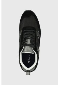 PS PAUL SMITH - PS Paul Smith sneakersy Will kolor czarny. Nosek buta: okrągły. Zapięcie: sznurówki. Kolor: czarny. Materiał: guma. Obcas: na obcasie. Wysokość obcasa: niski #2